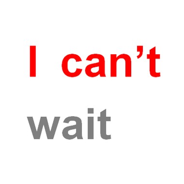 I can't wait-demo