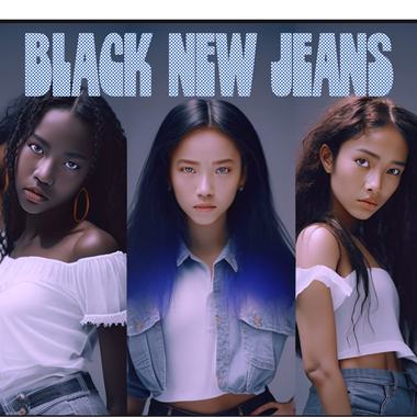 Black New Jeans Hype Boy