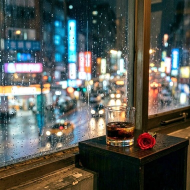 夜晚窗前的对话