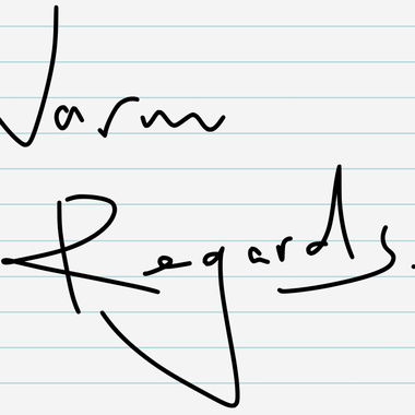 WARM REGARDS...