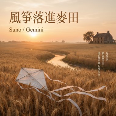 风筝落进麦田