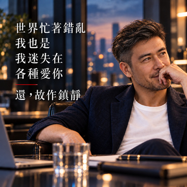 故作镇静