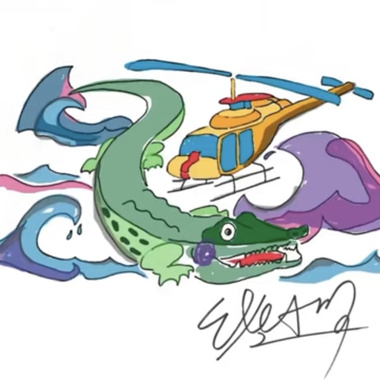 鳄鱼直升机