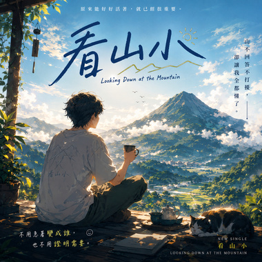 《看山小》 Looking Down at the Mountain