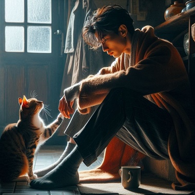 男人与猫的故事