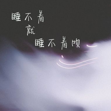 睡不着就睡不着呗