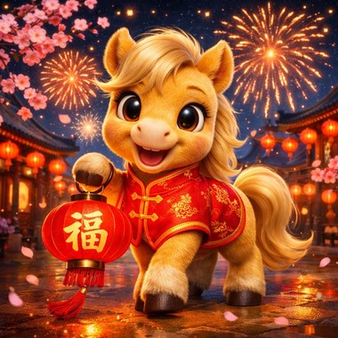 小马奔腾贺新春（儿歌）