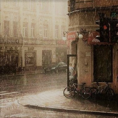 Raining outside