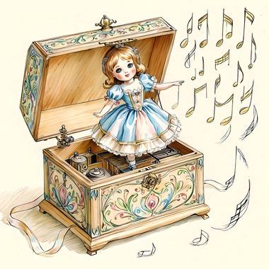 Une poupée qui tourne dans une boîte à musique (一个旋于音乐盒中的洋娃娃)