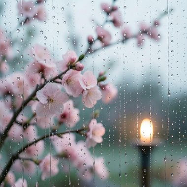 雨落花眠 ｜ 细雨敲心 一声一点 落花知我 依旧想念