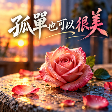 《孤单也可以很美》  |   像清晨雾里藏著的玫瑰