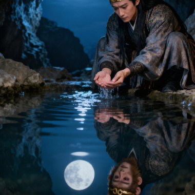 水中捞月