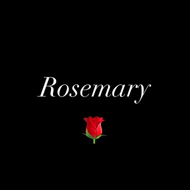 萝丝玛丽Rosemary Demo