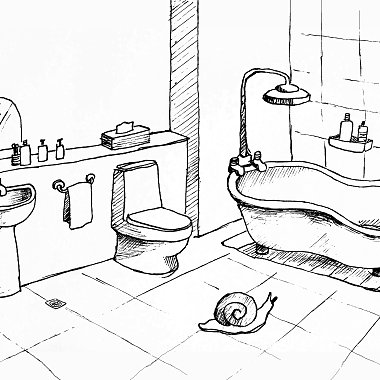 J2 - 浴室蜗牛