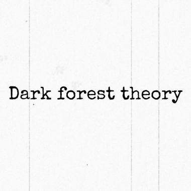 Dark forest theory