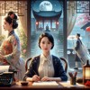 当雪花飘落