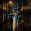 暗暝时阵的巷仔内