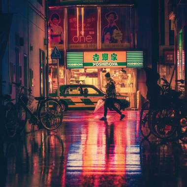 strolling at night