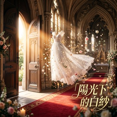 【婚礼进场】：阳光下的白纱