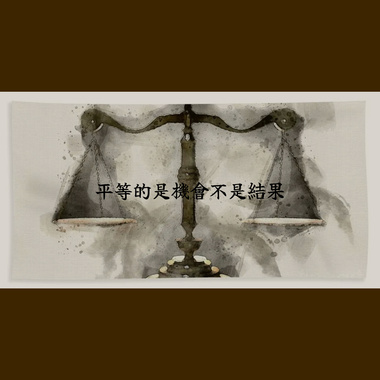 平等的是机会不是结果