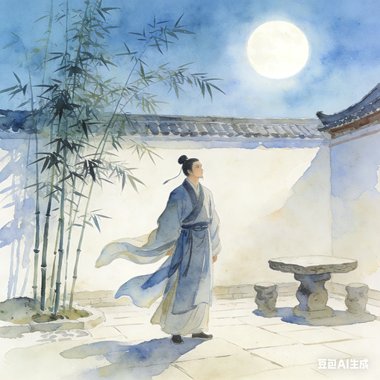 明月多情应笑我