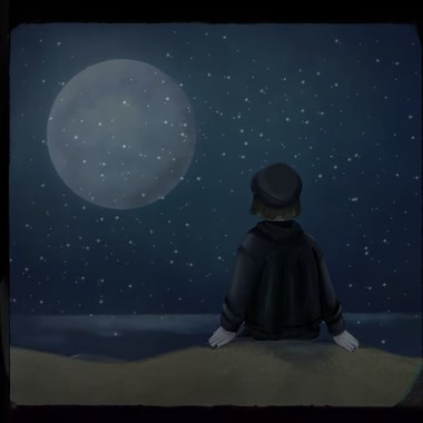 湛岚色星空