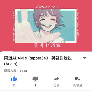 阿蛋ADAM & Rapper543 - 笑著对我说