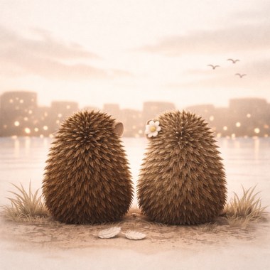 两只刺猬