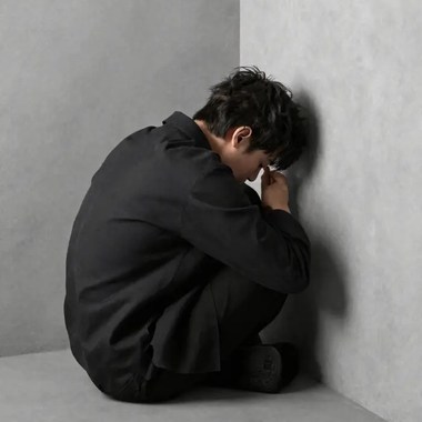 躲在角落里的人